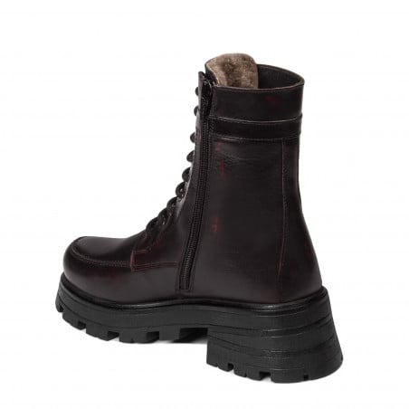 Damenstiefel 3386 in kombiniertem Bordeaux
