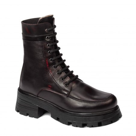 Damenstiefel 3386 in kombiniertem Bordeaux