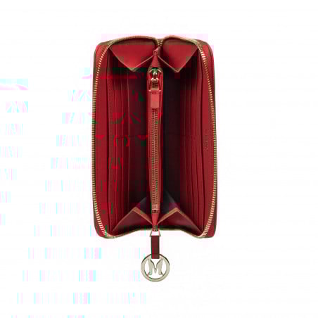 Damen-Geldbörse 200g rot Safiano
