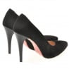 Damen elegante Schuhe 1241 Schwarz Antilope