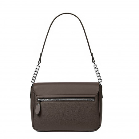 Damentasche Schultertasche 015g 01 braun kombiniert