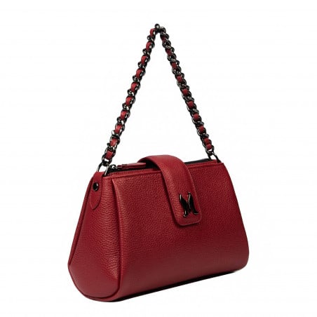 Damenschultertasche 003g 02 biz rot