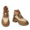 Damenstiefel 3382 Kamel kombiniert