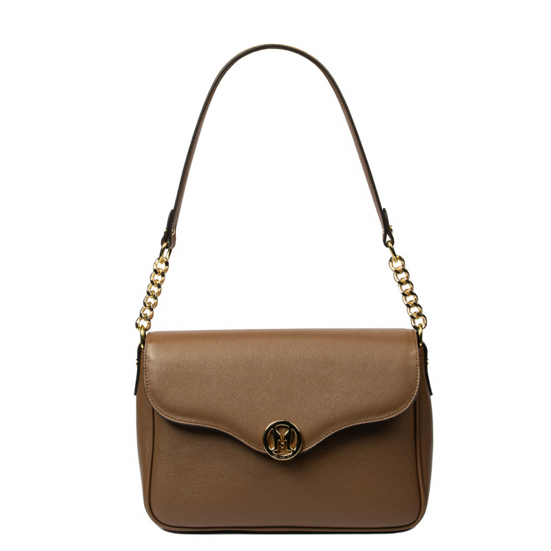 Damen-Umhängetasche 015g Cognacbraun
