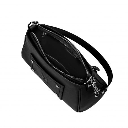 Damentasche Schultertasche 016g 01 schwarz