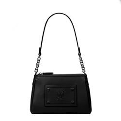Damentasche Schultertasche 016g 01 schwarz