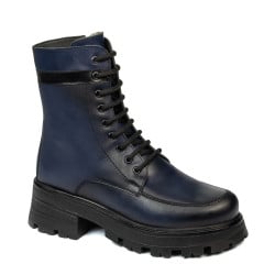 Damenstiefeletten 3386 in kombiniertem Indigo
