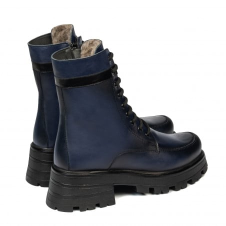 Damenstiefeletten 3386 in kombiniertem Indigo