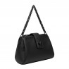 Damentasche Schultertasche 003g 02 schwarz Elefant