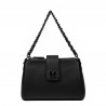 Damentasche Schultertasche 003g 02 schwarz Elefant