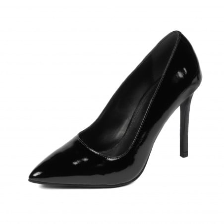 Elegante Damenschuhe 1299 Lack Schwarz