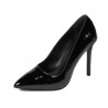 Elegante Damenschuhe 1299 Lack Schwarz