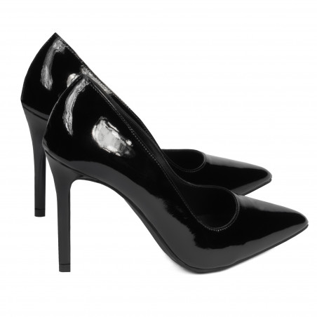 Elegante Damenschuhe 1299 Lack Schwarz