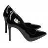 Elegante Damenschuhe 1299 Lack Schwarz