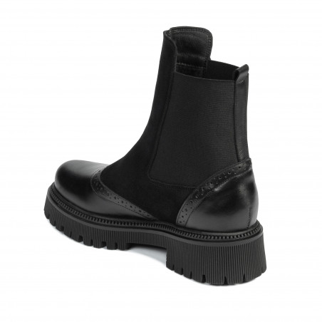 Damenschuhe 3390 schwarz kombiniert