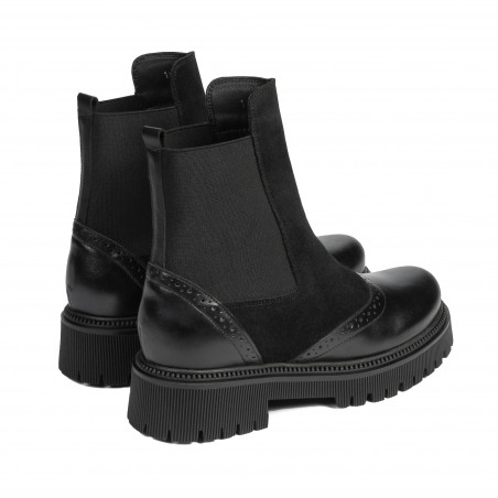 Damenschuhe 3390 schwarz kombiniert