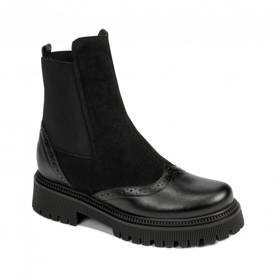 Damenschuhe 3390 schwarz kombiniert