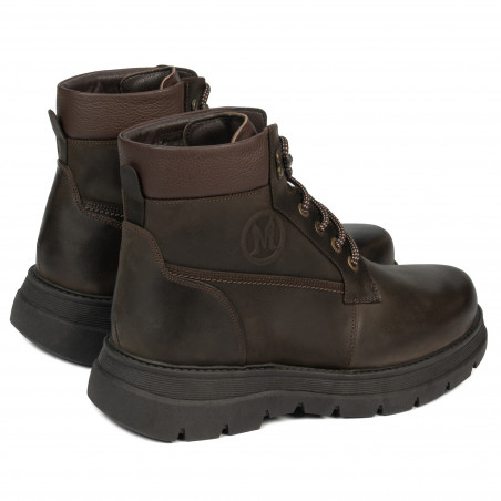 Herrenstiefel 4138 Tuxon Khaki kombiniert