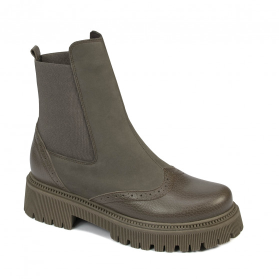 Damenstiefel 3390 khaki kombiniert Damenstiefel 3390 khaki kombiniert