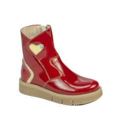 Kleinkinderstiefel 110c rot glänzend kombiniert.