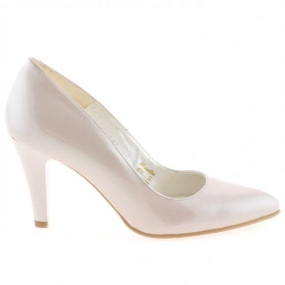 Elegante Damenschuhe 1234 beige Perlmuttlack Elegante Damenschuhe 1234 beige Perlmuttlack