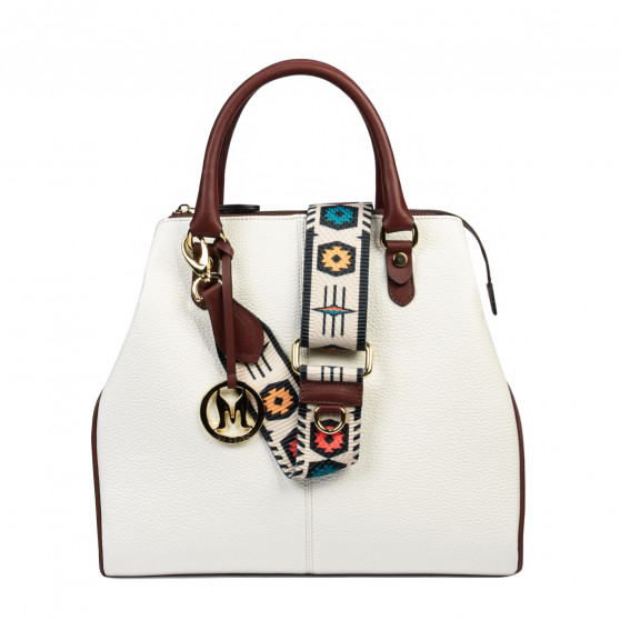 Damentasche Handtasche 002g Beige Latte+Braun Damentasche Handtasche 002g Beige Latte+Braun