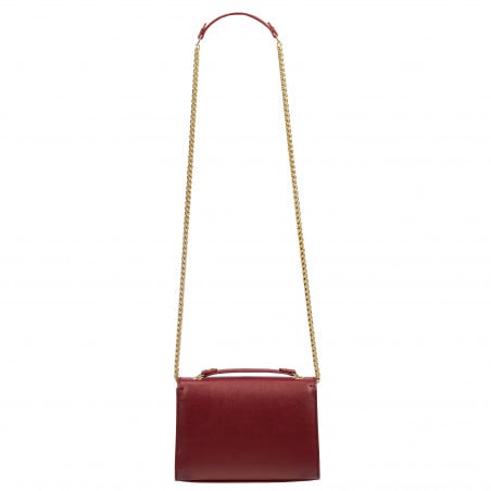 Damentasche Schultertasche 009g rot Safiano
