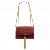 Damentasche Schultertasche 009g rot Safiano