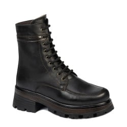 Damenstiefel 3386 schwarz kombiniert