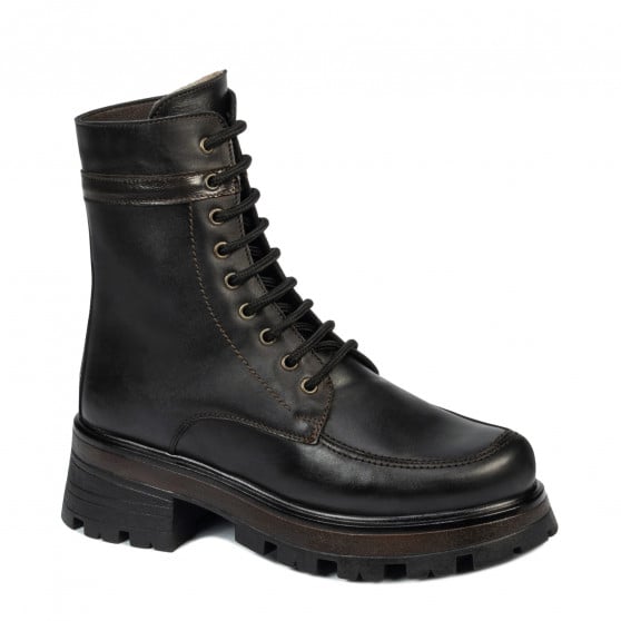 Damenstiefel 3386 schwarz kombiniert Damenstiefel 3386 schwarz kombiniert