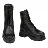 Damenstiefel 3386 schwarz kombiniert