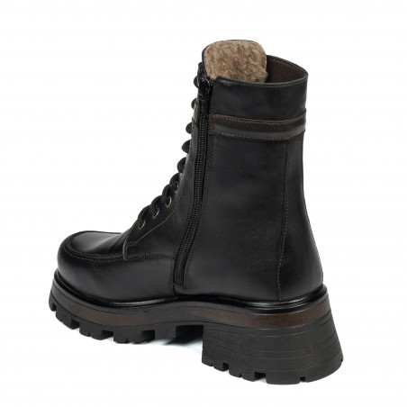 Damenstiefel 3386 schwarz kombiniert