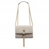 Damen-Umhängetasche 009g Beige Safiano