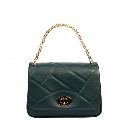 Damenschultertasche 005g Forest Green
