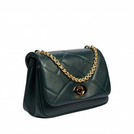 Damenschultertasche 005g Forest Green