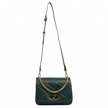 Damenschultertasche 005g Forest Green