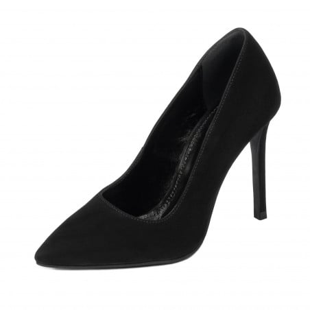 Elegante Damenschuhe 1299 schwarz Antilope