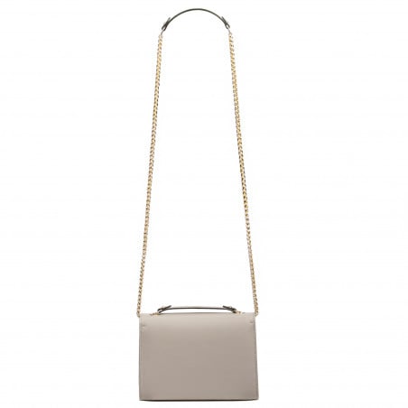 Damen-Umhängetasche 009g Beige Safiano