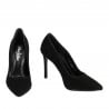 Elegante Damenschuhe 1299 schwarz Antilope
