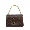Damentasche Schultertasche 005g dunkelbraun