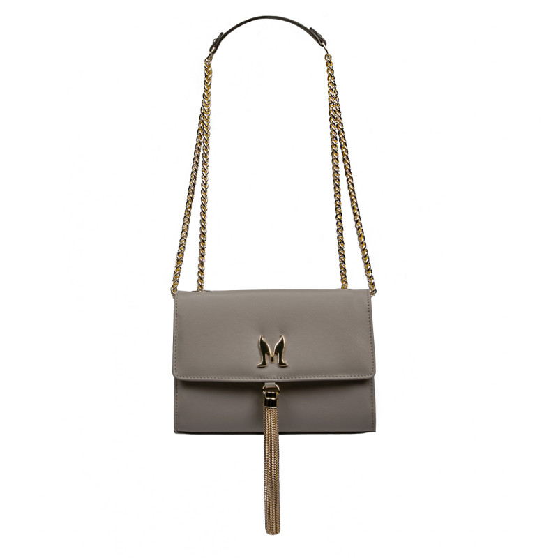 Damen Schultertasche 009g Capuccino Safiano
