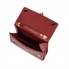 Damentasche Schultertasche 009g rot Safiano