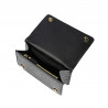 Damentasche Schultertasche 010g Kroko Lack Schwarz