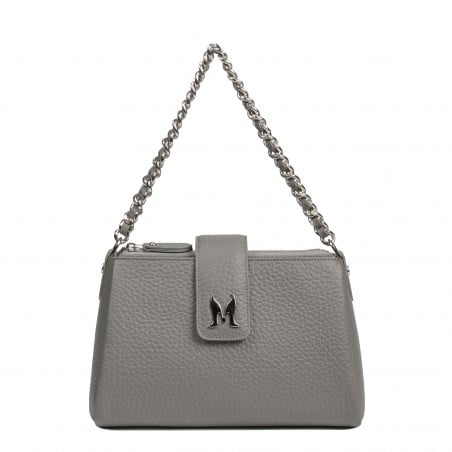 Damentasche Schultertasche 003g 01 grau Elefant