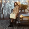 Damentasche Handtasche 001g beige lifestyle