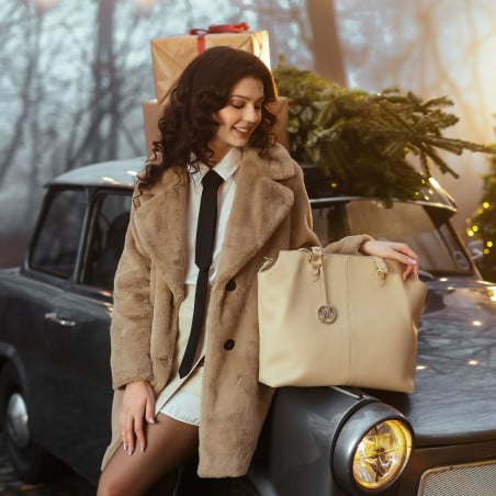 Damentasche Handtasche 001g beige lifestyle
