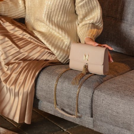 Damentasche Schultertasche 009g Beige Kaviar lifestyle