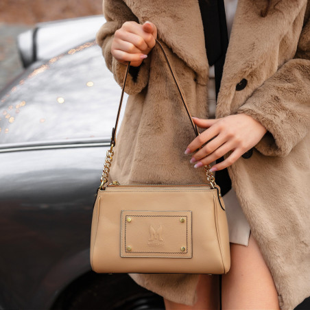 Damen-Schultertasche 016g Nude