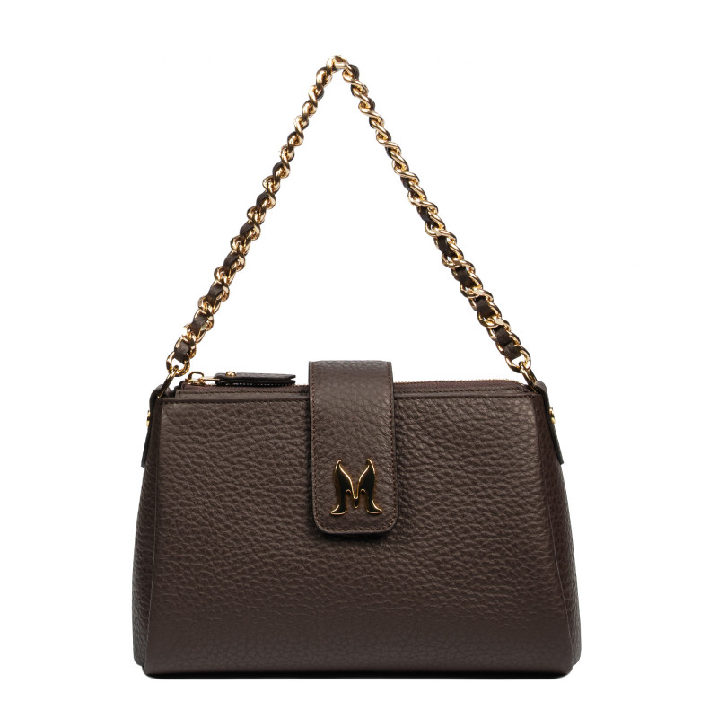 Damentasche Schultertasche 003g Dunkelbraun