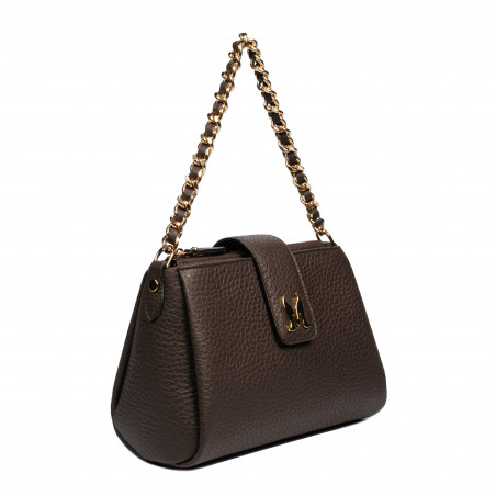Damentasche Schultertasche 003g Dunkelbraun